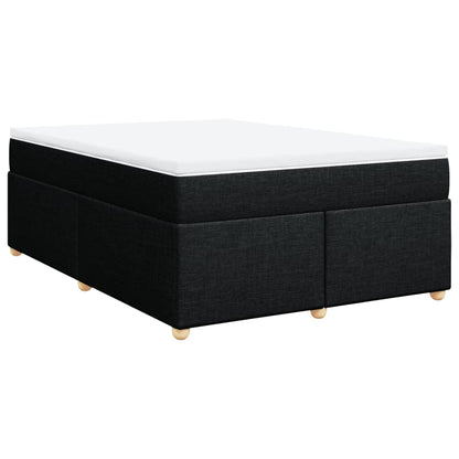 Giroletto a Molle con Materasso Nero 140x190 cm in Tessuto | homemem39
