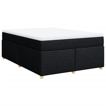 Giroletto a Molle con Materasso Nero 140x190 cm in Tessuto | homemem39