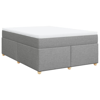 Giroletto a Molle con Materasso Grigio Chiaro 140x200cm Tessuto | homemem39