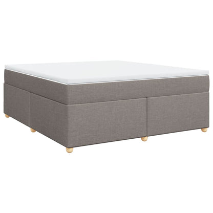 Giroletto a Molle con Materasso Tortora 180x200 cm in Tessuto | homemem39
