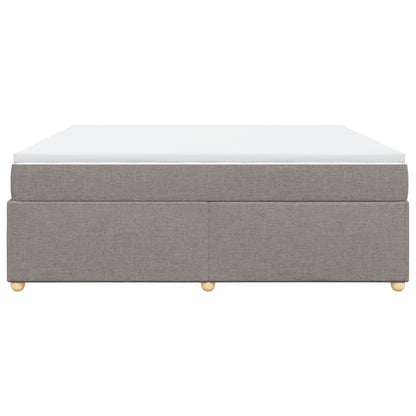 Giroletto a Molle con Materasso Tortora 200x200 cm in Tessuto | homemem39