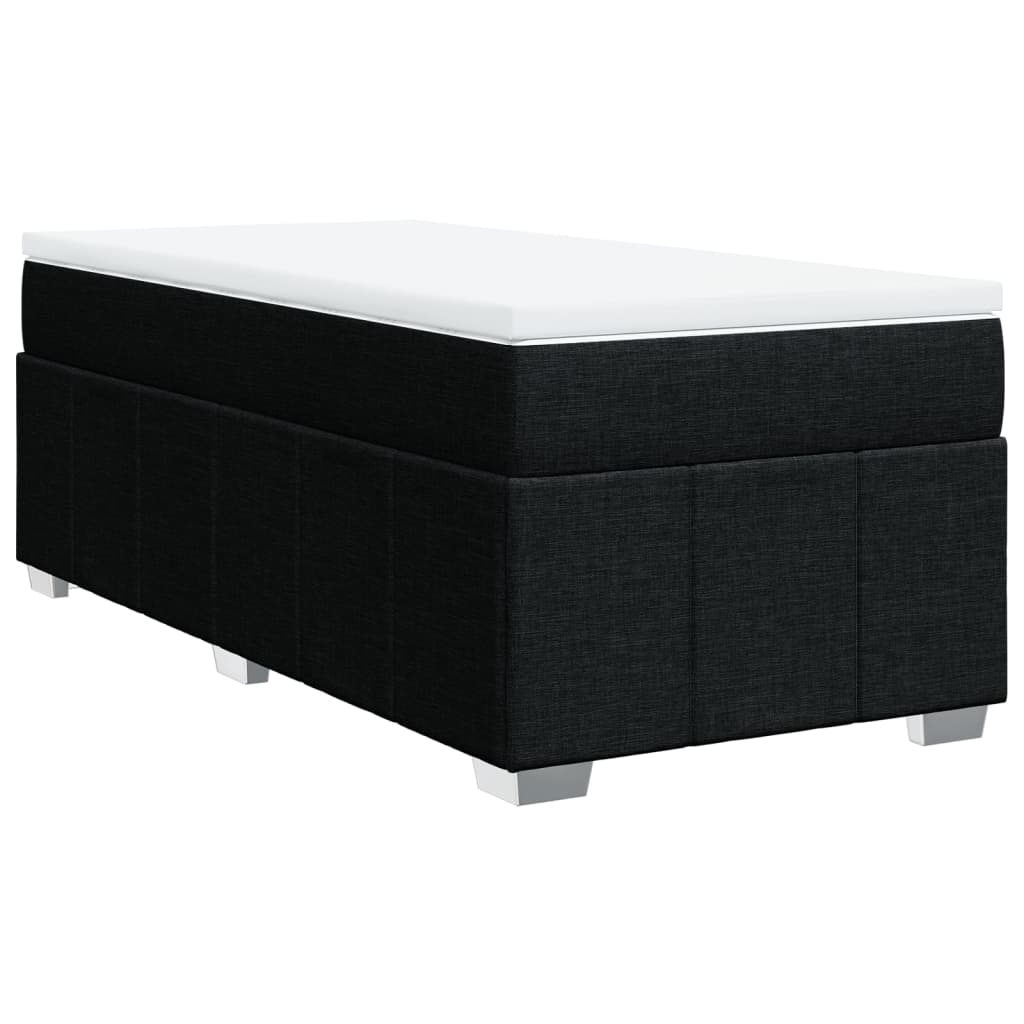 Giroletto a Molle con Materasso Nero 80x200 cm inTessuto | homemem39