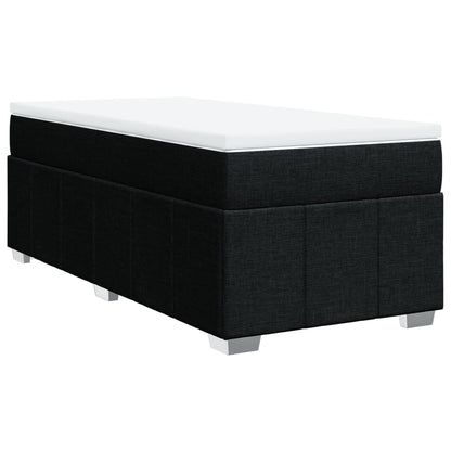 Giroletto a Molle con Materasso Nero 80x200 cm inTessuto | homemem39