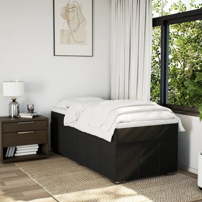Giroletto a Molle con Materasso Nero 80x200 cm inTessuto | homemem39