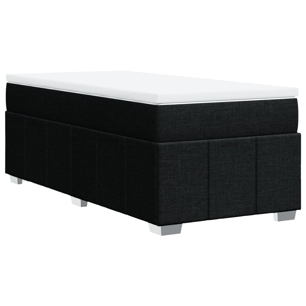 Giroletto a Molle con Materasso Nero 80x200 cm inTessuto | homemem39