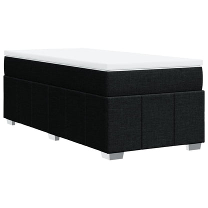 Giroletto a Molle con Materasso Nero 80x200 cm inTessuto | homemem39