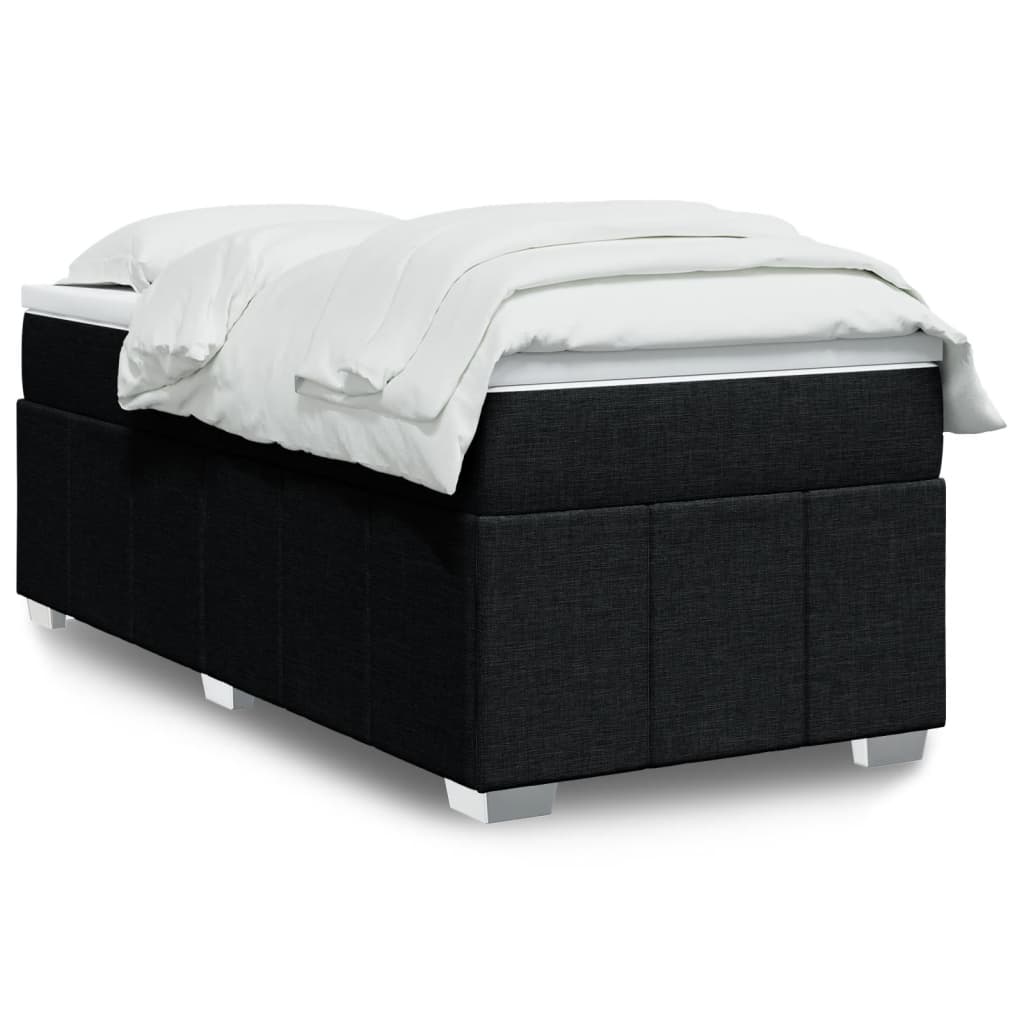 Giroletto a Molle con Materasso Nero 80x200 cm inTessuto | homemem39
