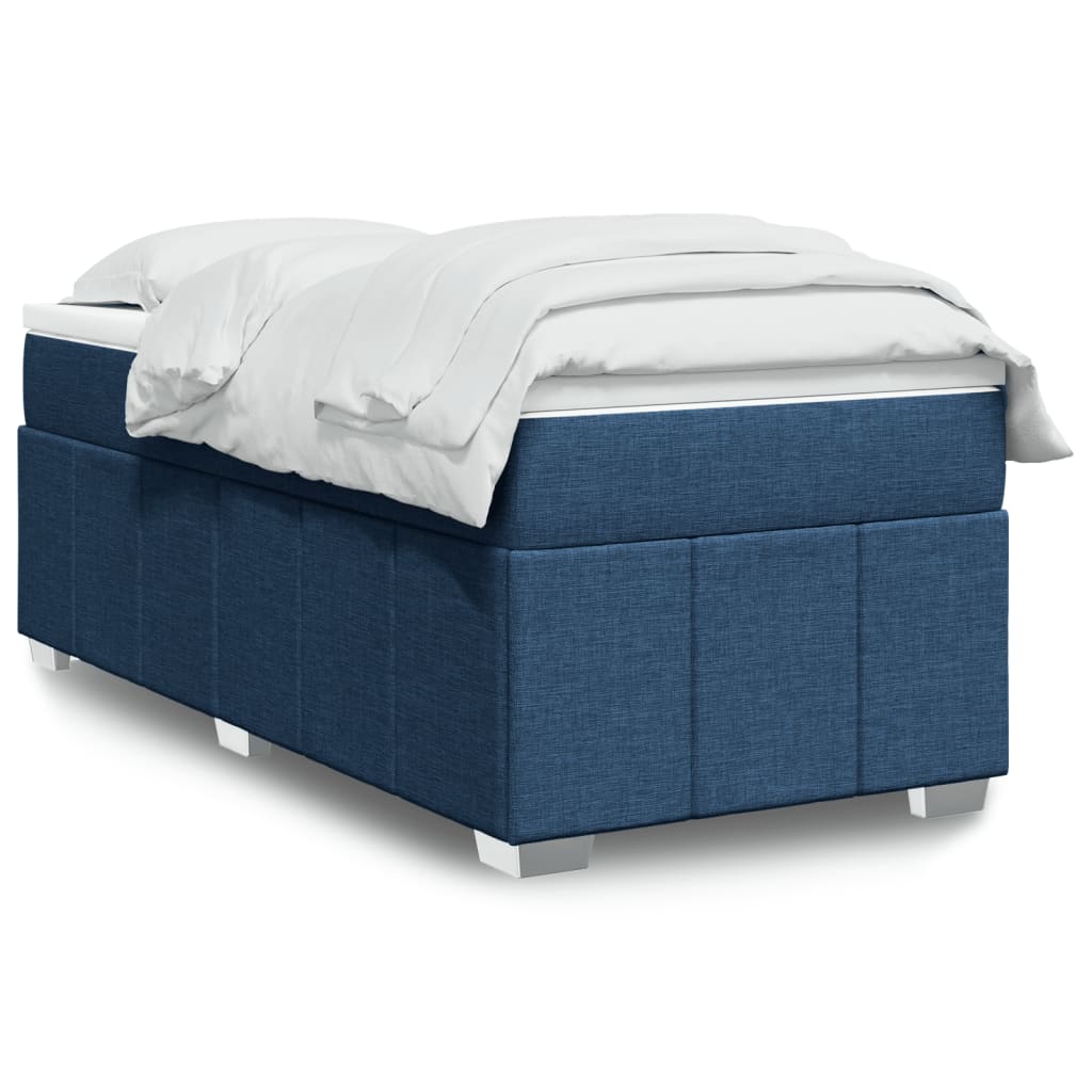 Giroletto a Molle con Materasso Blu 80x200 cm inTessuto | homemem39