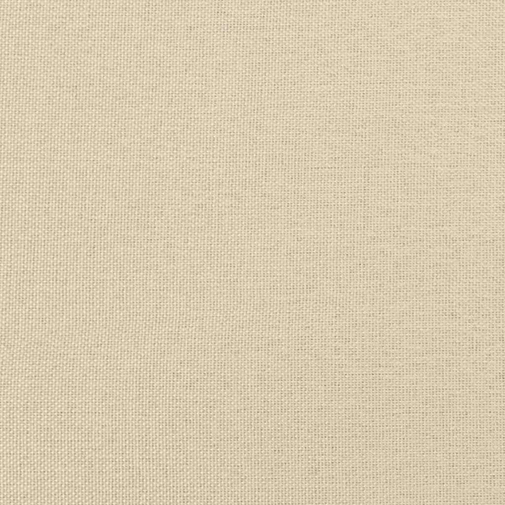 Giroletto a Molle con Materasso Crema 90x190 cm in Tessuto