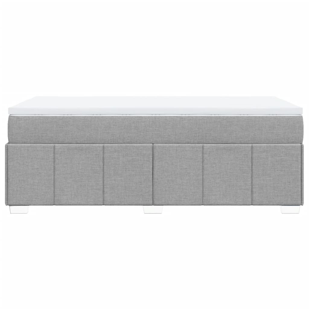 Giroletto a Molle con Materasso Grigio Chiaro 90x200 cm Tessuto | homemem39