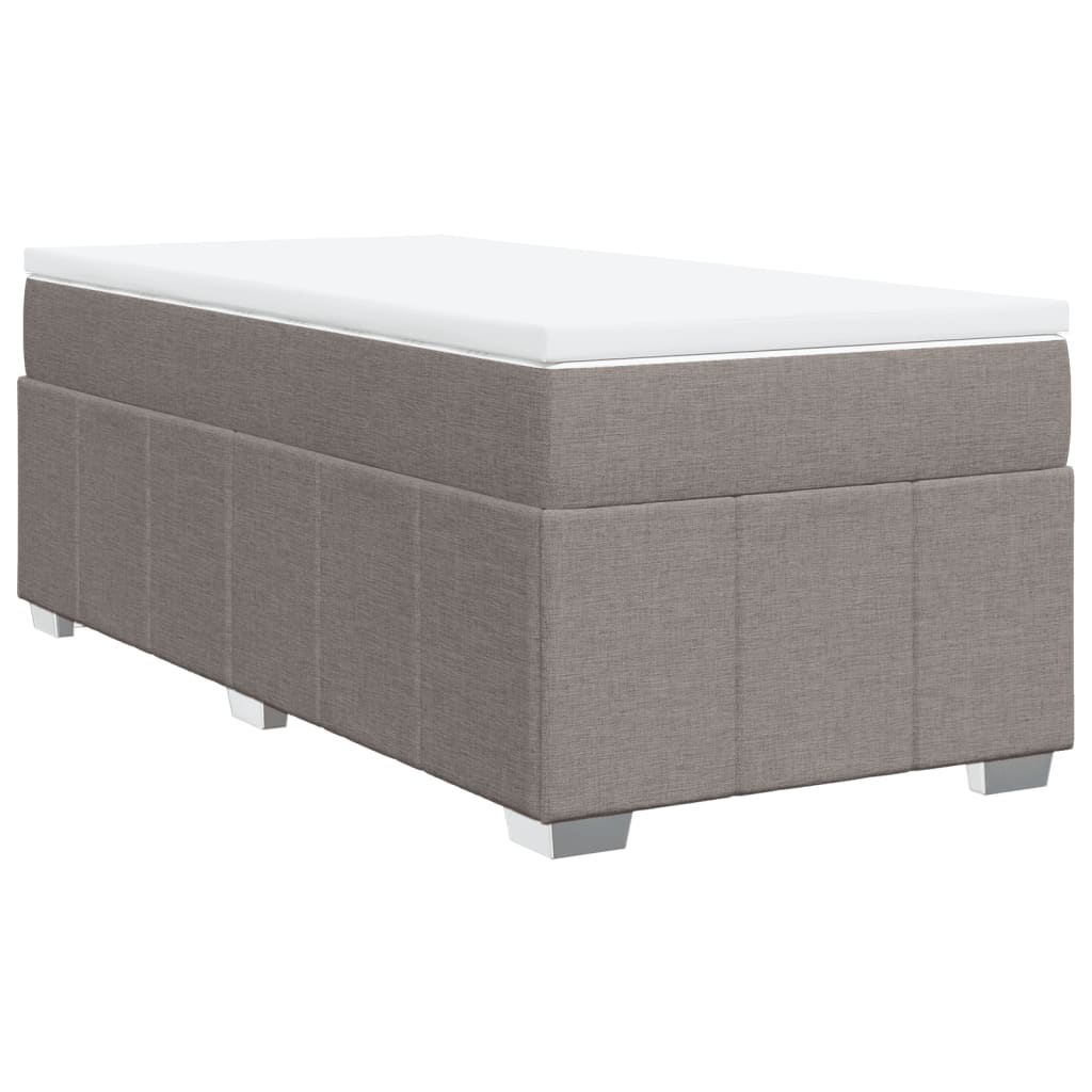Giroletto a Molle con Materasso Tortora 90x200 cm inTessuto | homemem39