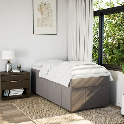 Giroletto a Molle con Materasso Tortora 90x200 cm inTessuto | homemem39