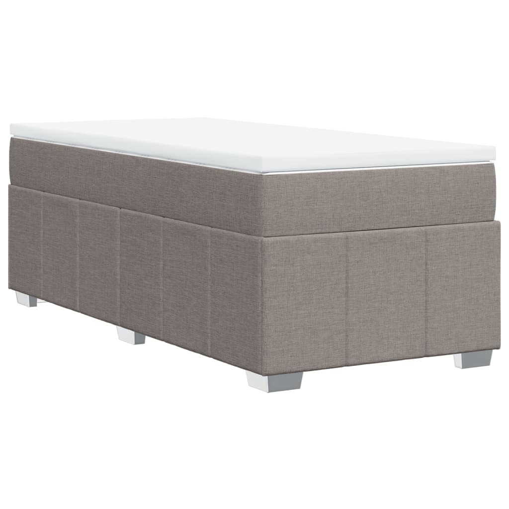 Giroletto a Molle con Materasso Tortora 90x200 cm inTessuto | homemem39