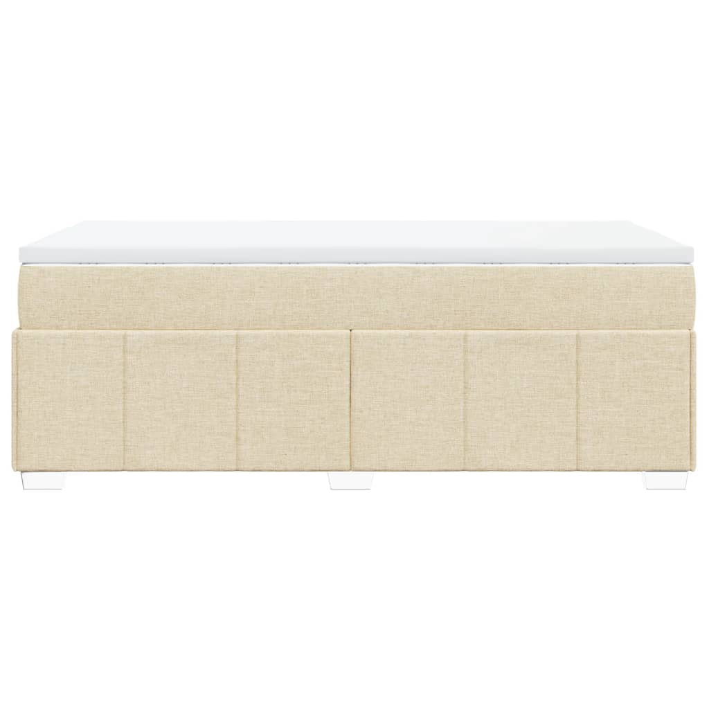Giroletto a Molle con Materasso Crema 90x200 cm inTessuto