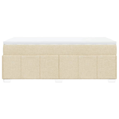 Giroletto a Molle con Materasso Crema 90x200 cm inTessuto