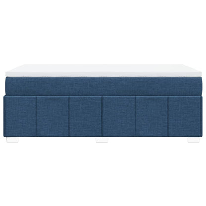 Giroletto a Molle con Materasso Blu 90x200 cm inTessuto