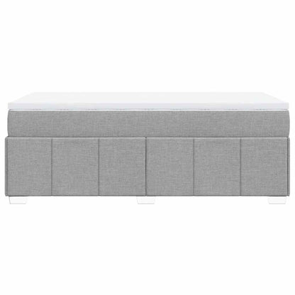 Giroletto a Molle con Materasso Grigio Chiaro100x200 cm Tessuto | homemem39