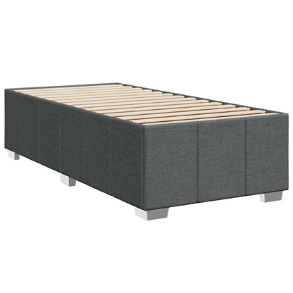 Giroletto a Molle con Materasso Grigio Scuro 100x200 cm Tessuto | homemem39