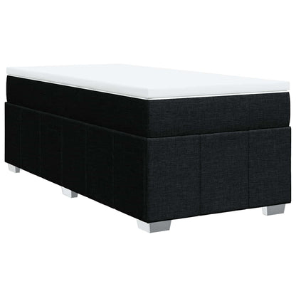 Giroletto a Molle con Materasso Nero 100x200 cm in Tessuto | homemem39