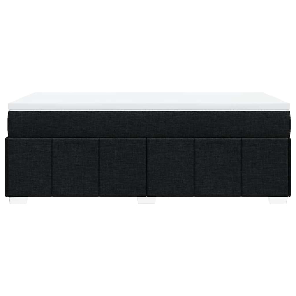 Giroletto a Molle con Materasso Nero 100x200 cm in Tessuto | homemem39