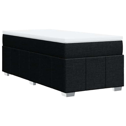 Giroletto a Molle con Materasso Nero 100x200 cm in Tessuto | homemem39