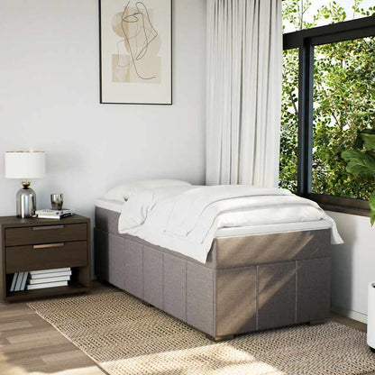 Giroletto a Molle con Materasso Tortora 100x200 cm in Tessuto | homemem39