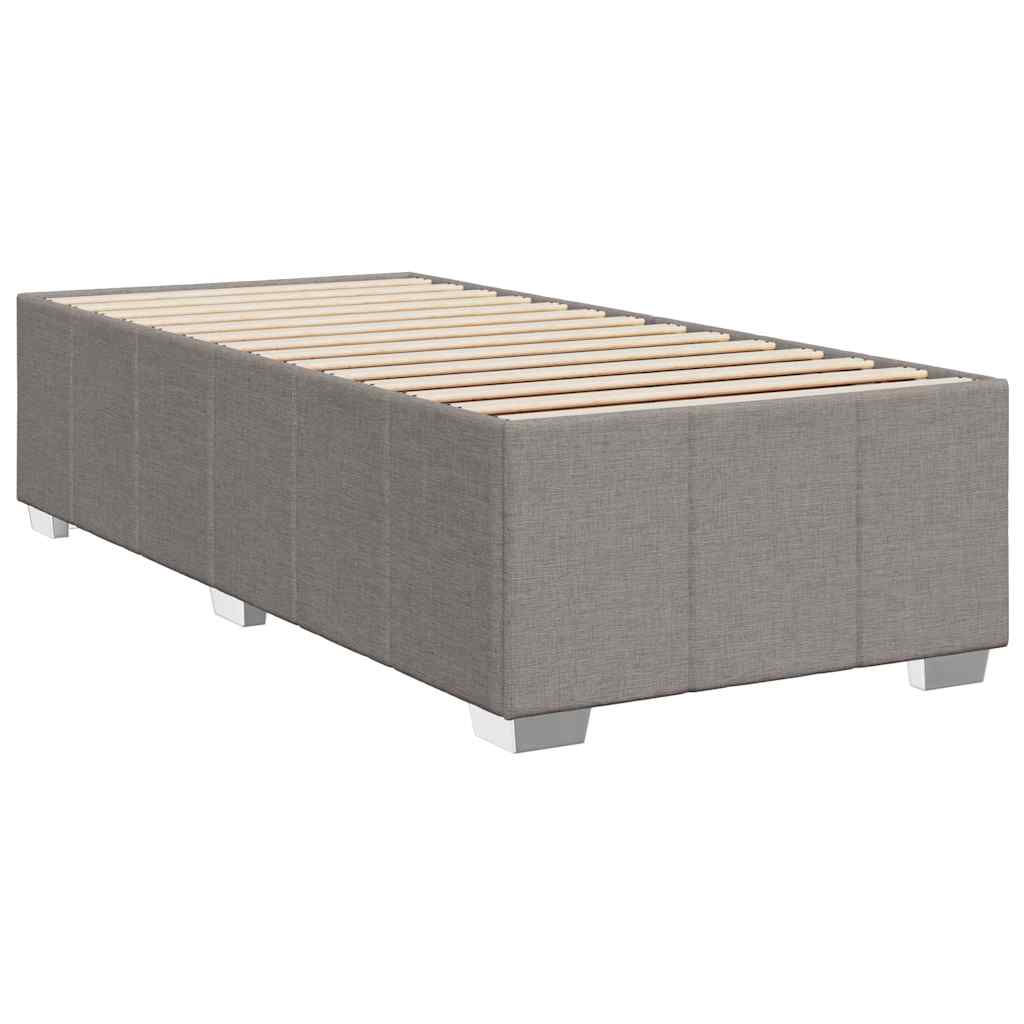 Giroletto a Molle con Materasso Tortora 100x200 cm in Tessuto | homemem39