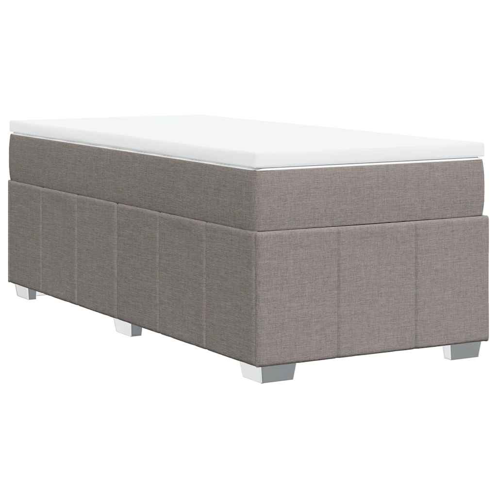 Giroletto a Molle con Materasso Tortora 100x200 cm in Tessuto | homemem39