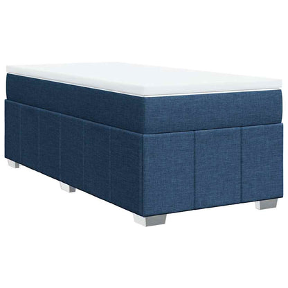 Giroletto a Molle con Materasso Blu 100x200 cm in Tessuto | homemem39