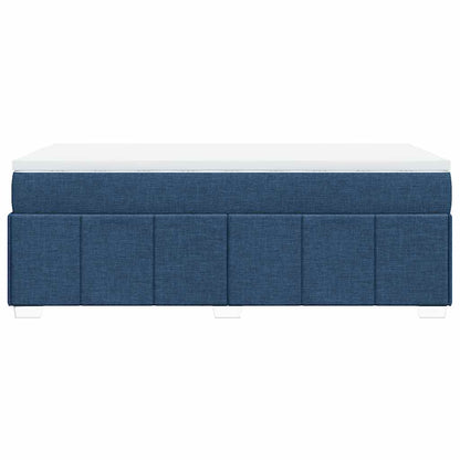 Giroletto a Molle con Materasso Blu 100x200 cm in Tessuto | homemem39