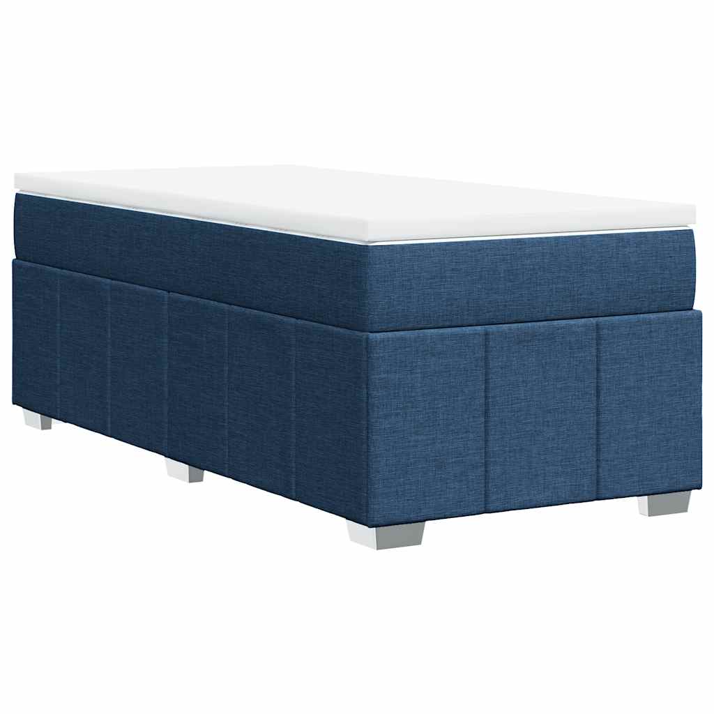 Giroletto a Molle con Materasso Blu 100x200 cm in Tessuto | homemem39