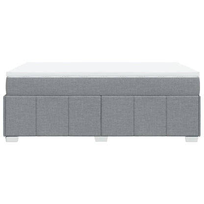 Giroletto a Molle con Materasso Grigio Chiaro 120x190cm Tessuto | homemem39