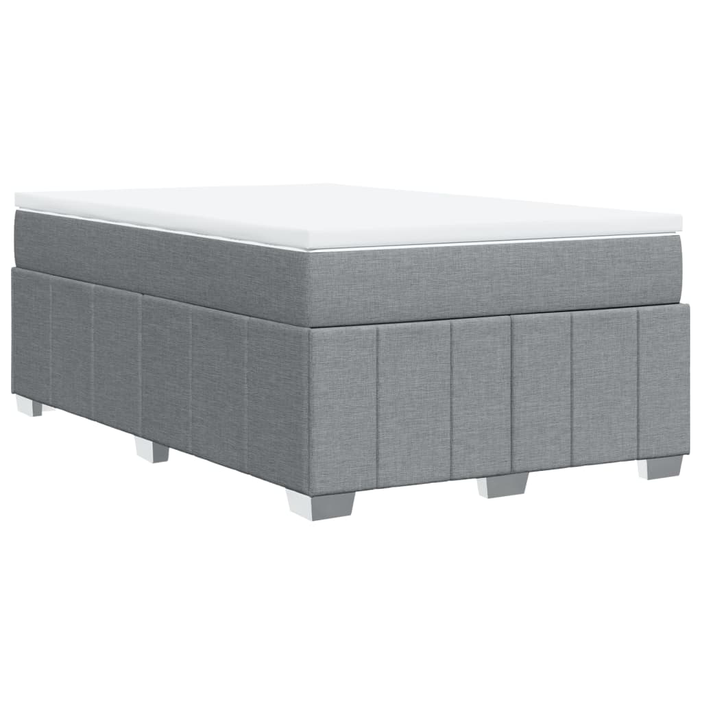 Giroletto a Molle con Materasso Grigio Chiaro 120x190cm Tessuto | homemem39