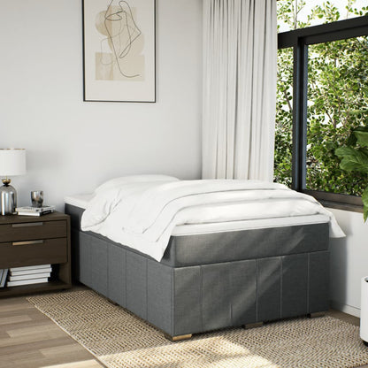 Giroletto a Molle con Materasso Grigio Scuro 120x190cm Tessuto | homemem39