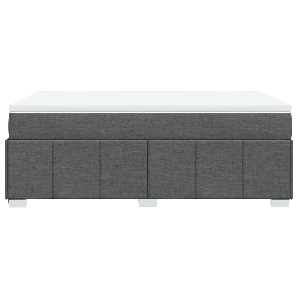 Giroletto a Molle con Materasso Grigio Scuro 120x190cm Tessuto | homemem39