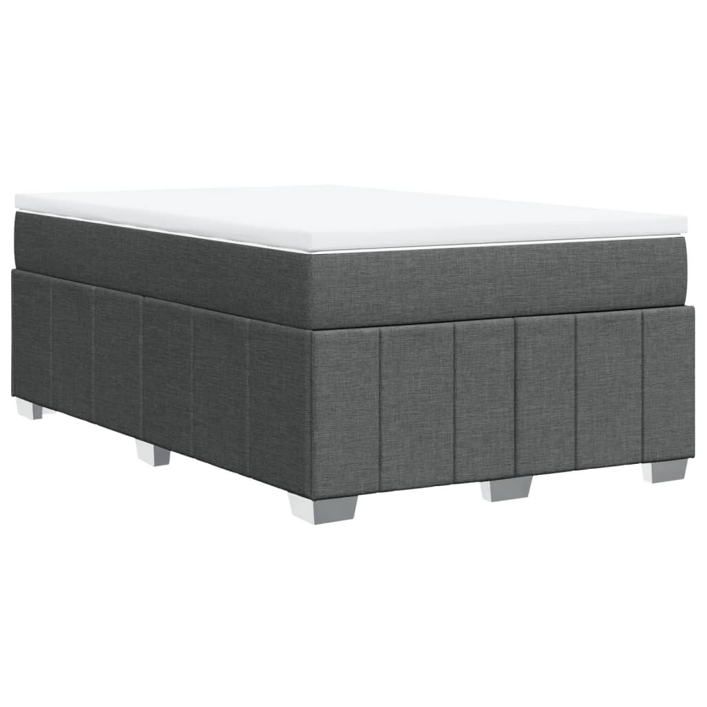 Giroletto a Molle con Materasso Grigio Scuro 120x190cm Tessuto | homemem39