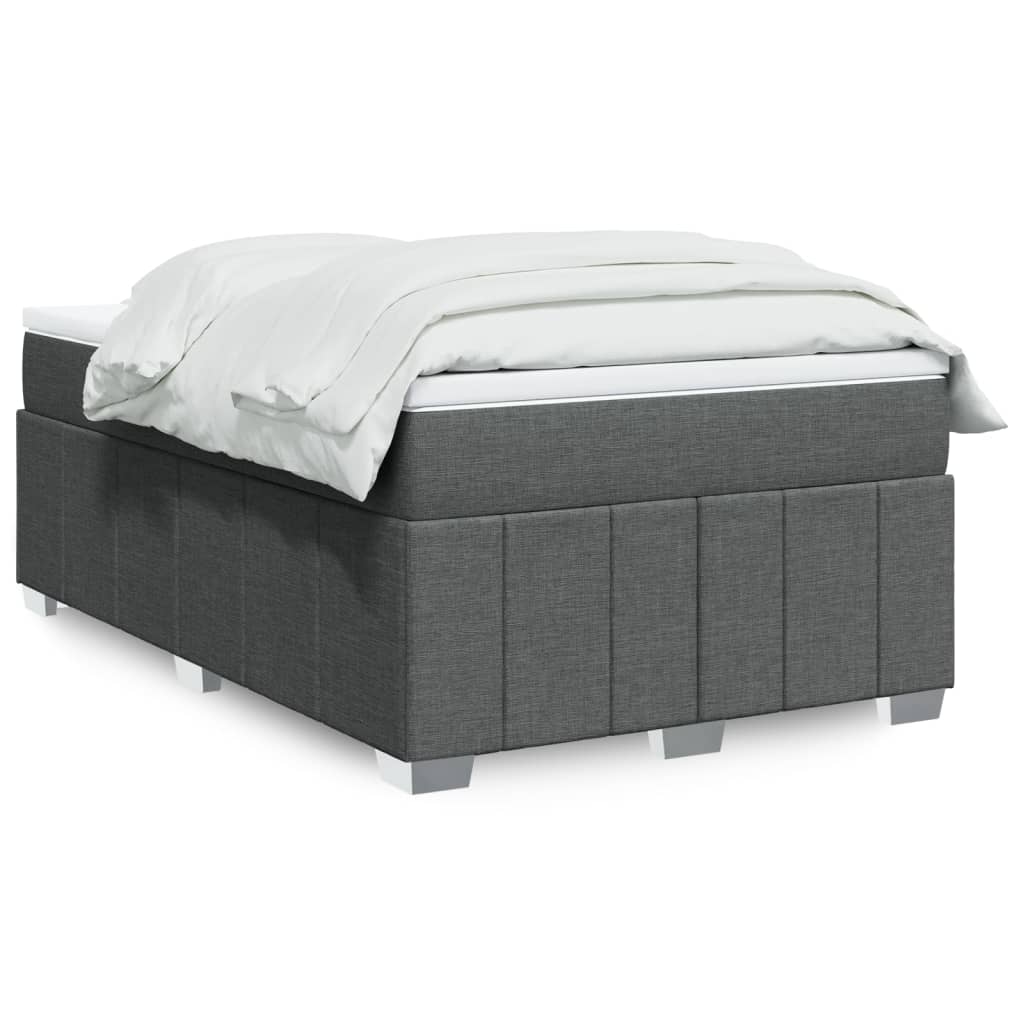 Giroletto a Molle con Materasso Grigio Scuro 120x190cm Tessuto | homemem39