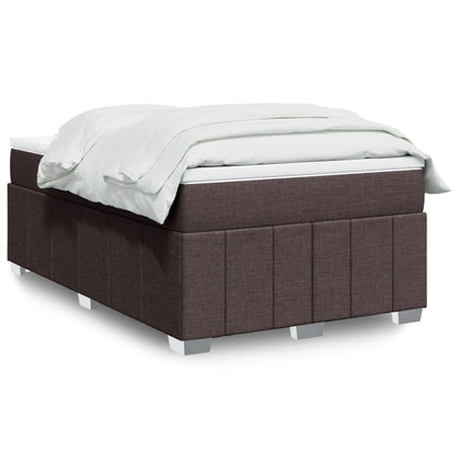 Giroletto a Molle con Materasso Marrone Scuro 120x190cm Tessuto | homemem39