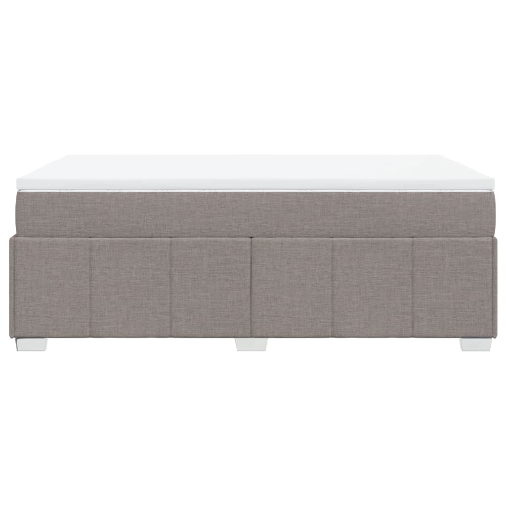 Giroletto a Molle con Materasso Tortora 120x190 cm in Tessuto