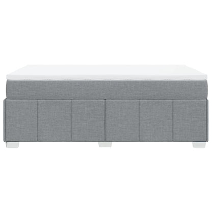 Giroletto a Molle con Materasso Grigio Chiaro 120x200cm Tessuto | homemem39