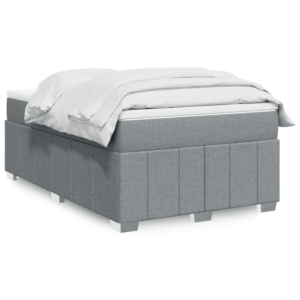 Giroletto a Molle con Materasso Grigio Chiaro 120x200cm Tessuto | homemem39