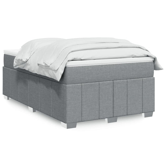 Giroletto a Molle con Materasso Grigio Chiaro 120x200cm Tessuto | homemem39