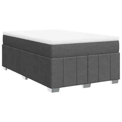 Giroletto a Molle con Materasso Grigio Scuro 120x200 cm Tessuto | homemem39