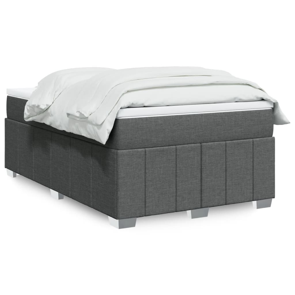 Giroletto a Molle con Materasso Grigio Scuro 120x200 cm Tessuto | homemem39