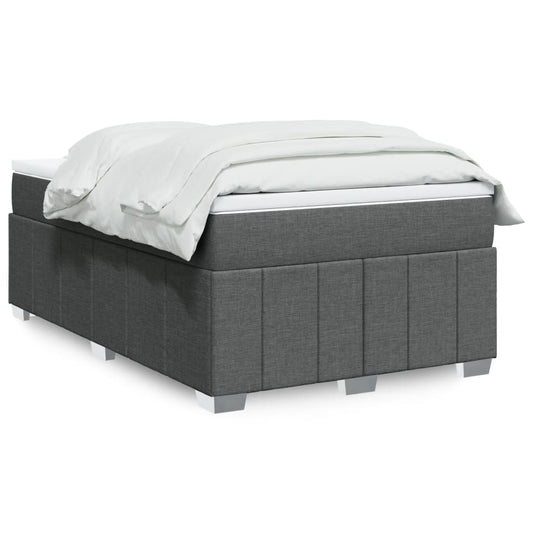 Giroletto a Molle con Materasso Grigio Scuro 120x200 cm Tessuto | homemem39