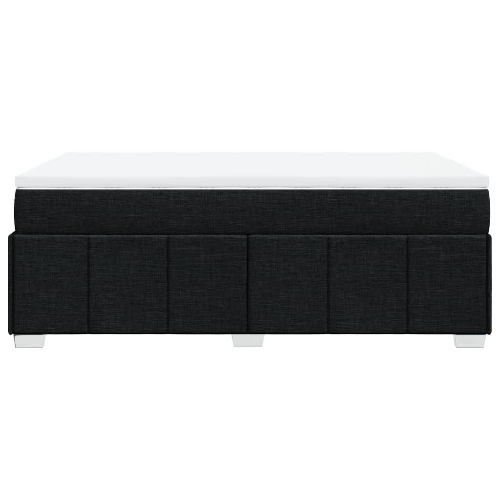 Giroletto a Molle con Materasso Nero 120x200 cm in Tessuto | homemem39