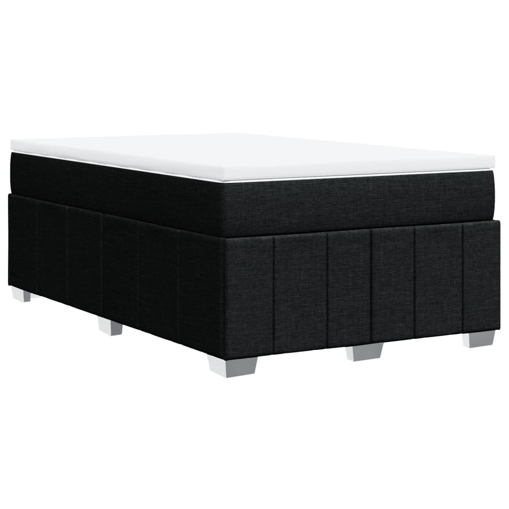 Giroletto a Molle con Materasso Nero 120x200 cm in Tessuto | homemem39