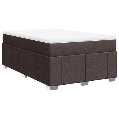 Giroletto a Molle con Materasso Marrone Scuro 120x200cm Tessuto | homemem39