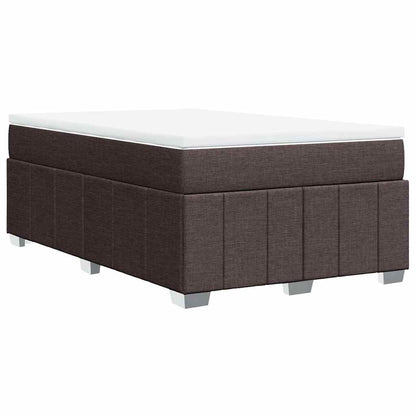 Giroletto a Molle con Materasso Marrone Scuro 120x200cm Tessuto | homemem39