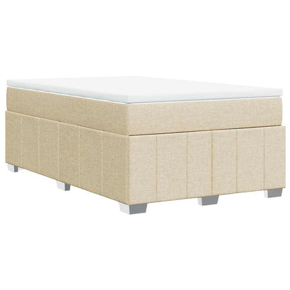 Giroletto a Molle con Materasso Crema 120x200 cm in Tessuto | homemem39